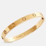 Pre-owned Fabric bracelets Cartier Vintage , Yellow , Dames