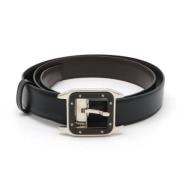 Pre-owned Leather belts Cartier Vintage , Black , Heren