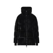 Oversize Glossy Puffer Jas Duno , Black , Dames