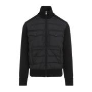 Zwarte Sweatshirt Stijlvol Aw24 Moncler , Black , Heren