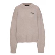 Crewneck Gebreide Trui Rotate Birger Christensen , Brown , Dames