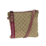 Pre-owned Canvas gucci-bags Gucci Vintage , Beige , Dames