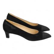 Pre-owned Suede heels Chanel Vintage , Black , Dames