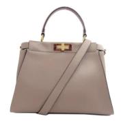 Pre-owned Leather fendi-bags Fendi Vintage , Gray , Dames