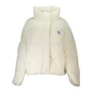 Witte jas met lange mouwen en zakken Calvin Klein , White , Dames