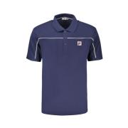 Blauw Katoenen Poloshirt Fila , Blue , Heren