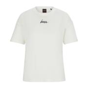 Dames Casual T-shirt Hugo Boss , White , Dames