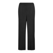 Innovatieve Geplooide Stoffen Broek Issey Miyake , Black , Dames