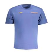 Blauw T-shirt met zak K-Way , Blue , Heren