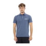 Geborduurd Logo Polo Shirts Trend Baldinini , Blue , Heren