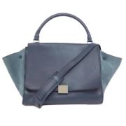 Pre-owned Leather handbags Celine Vintage , Blue , Dames