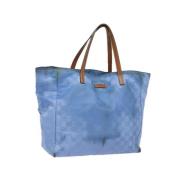 Pre-owned Canvas totes Gucci Vintage , Blue , Dames