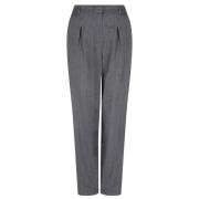 Klassieke broek met visgraatpatroon Dante 6 , Gray , Dames