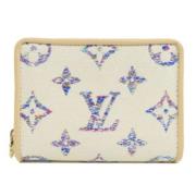 Pre-owned Fabric wallets Louis Vuitton Vintage , Beige , Dames