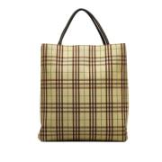 Pre-owned Canvas totes Burberry Vintage , Beige , Dames