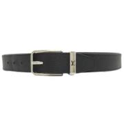 Pre-owned Leather belts Louis Vuitton Vintage , Black , Dames