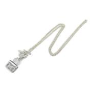 Pre-owned Silver necklaces Hermès Vintage , Gray , Dames