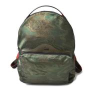 Pre-owned Canvas backpacks Christian Louboutin Pre-owned , Green , Dam...