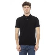 Geborduurde Polo Shirts Korte Mouw Baldinini , Black , Heren