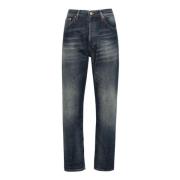 Blauwe Gewassen Denim Boyfriend Jeans Dondup , Blue , Dames