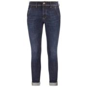 Donkerblauwe Skinny Denim Jeans Dondup , Blue , Heren