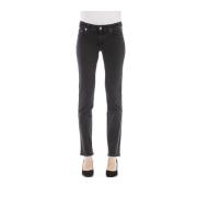 Vintage Stijl Jeans met Logo Details Jacob Cohën , Black , Dames