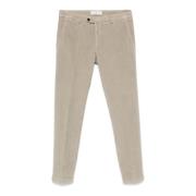 Beige Corduroy Broek met Zakken Briglia , Beige , Heren