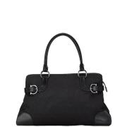 Pre-owned Canvas totes Salvatore Ferragamo Pre-owned , Black , Dames