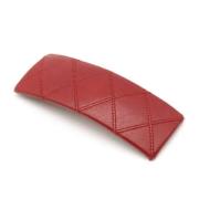 Pre-owned Leather hair-accessories Chanel Vintage , Red , Dames