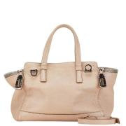 Pre-owned Leather handbags Salvatore Ferragamo Pre-owned , Pink , Dame...