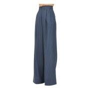 Elegante Blauwe Gestreepte Broek Mar De Margaritas , Blue , Dames