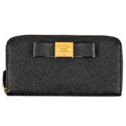 Pre-owned Leather wallets Prada Vintage , Black , Dames