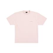 Campagne Logo T-Shirt Balenciaga , Pink , Heren