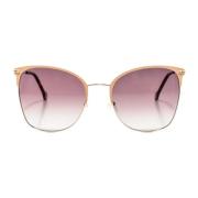 Aviator Metalen Zonnebril Carolina Herrera , Yellow , Dames