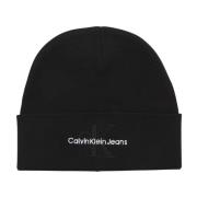 Zwarte wollen gebreide muts Calvin Klein , Black , Unisex