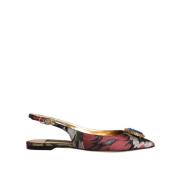 Kristalversierde Slingback Flats Multicolor Dolce & Gabbana , Multicol...