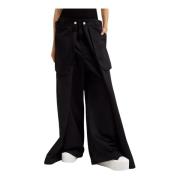 Zwarte Wijde Pijp Broek Dames Jean Paul Gaultier , Black , Dames