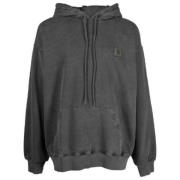 Hooded Vista Katoenen Sweater Carhartt Wip , Gray , Heren