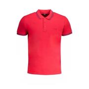 Rode Polo Shirt met Korte Mouwen Cavalli Class , Red , Heren