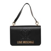 Stijlvolle Medium Tas met Top Handvat Love Moschino , Black , Dames