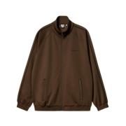 Bruine Interlock Ritsjas Polyester Katoen Carhartt Wip , Brown , Heren