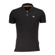 Zwarte Polo met korte mouwen La Martina , Black , Heren