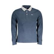 Blauw Katoenen Poloshirt voor Mannen La Martina , Blue , Heren