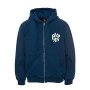 Hooded Rits Sweater by Parra , Blue , Heren