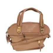 Pre-owned Leather shoulder-bags Chloé Pre-owned , Beige , Dames