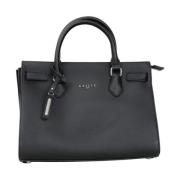 Zwarte Gestructureerde Shopper Tas Gaëlle Paris , Black , Dames