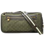 Pre-owned Leather louis-vuitton-bags Louis Vuitton Vintage , Green , D...