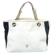 Pre-owned Leather shoulder-bags Carolina Herrera Pre-owned , White , D...