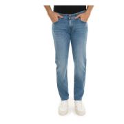 Stonewashed Denim Jeans Roy Roger's , Blue , Heren