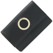 Pre-owned Leather key-holders Bvlgari Vintage , Black , Dames